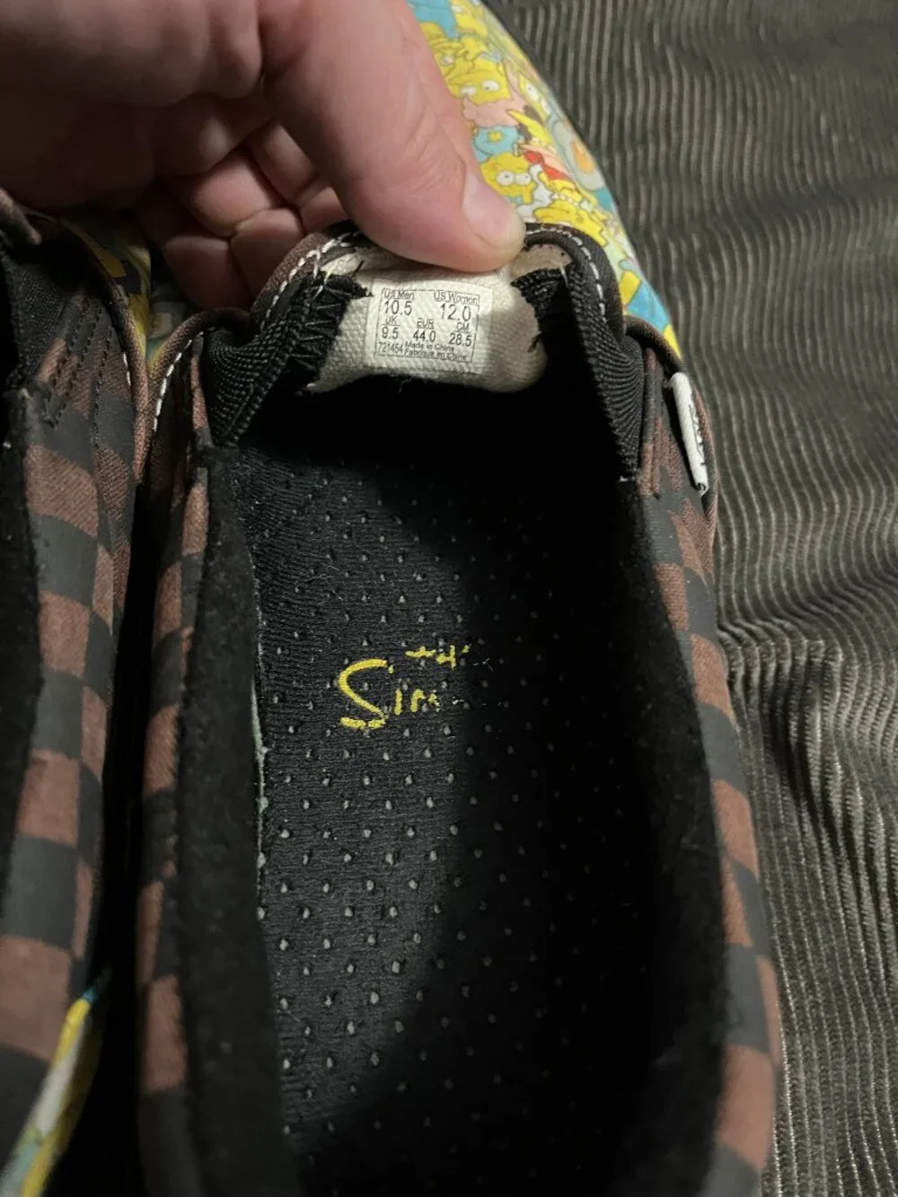 Simpsons Slip On Classic Vans